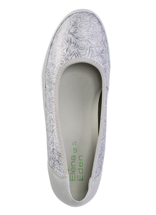 Pumps & Ballerina - ELENA EDEN, bequeme Damen-Ballerinas, Weite G, mit herausnehmbarem Fußbett, in Größe 035 bis 041, in Farbe TAUPE Ansicht 5