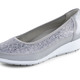Pumps & Ballerina - ELENA EDEN, bequeme Damen-Ballerinas, Weite G, mit herausnehmbarem Fußbett, in Größe 035 bis 041, in Farbe TAUPE – Farbe SILBERGRAU – Ansicht 1