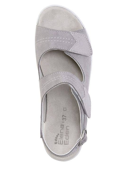 Sandaletten & Pantoletten - ELENA EDEN, bequeme Damen-Sandalen, Weite G, mit herausnehmbarem Fußbett, in Größe 035 bis 042, in Farbe GRAU Ansicht 2