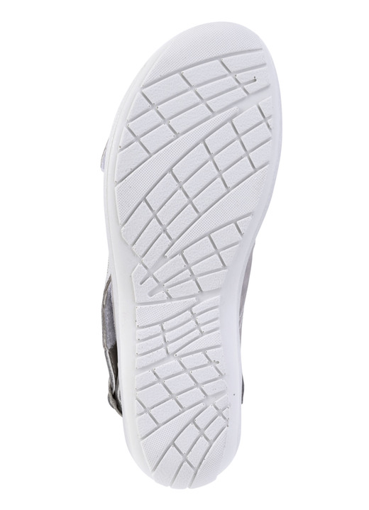 Sandaletten & Pantoletten - ELENA EDEN, bequeme Damen-Sandalen, Weite G, mit herausnehmbarem Fußbett, in Größe 035 bis 042, in Farbe GRAU Ansicht 3