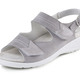 Sandaletten & Pantoletten - ELENA EDEN, bequeme Damen-Sandalen, Weite G, mit herausnehmbarem Fußbett, in Größe 035 bis 042, in Farbe DUNKELBLAU – Farbe GRAU – Ansicht 1