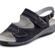 Sandaletten & Pantoletten - ELENA EDEN, bequeme Damen-Sandalen, Weite G, mit herausnehmbarem Fußbett, in Größe 035 bis 042, in Farbe DUNKELBLAU – Farbe DUNKELBLAU – Ansicht 1