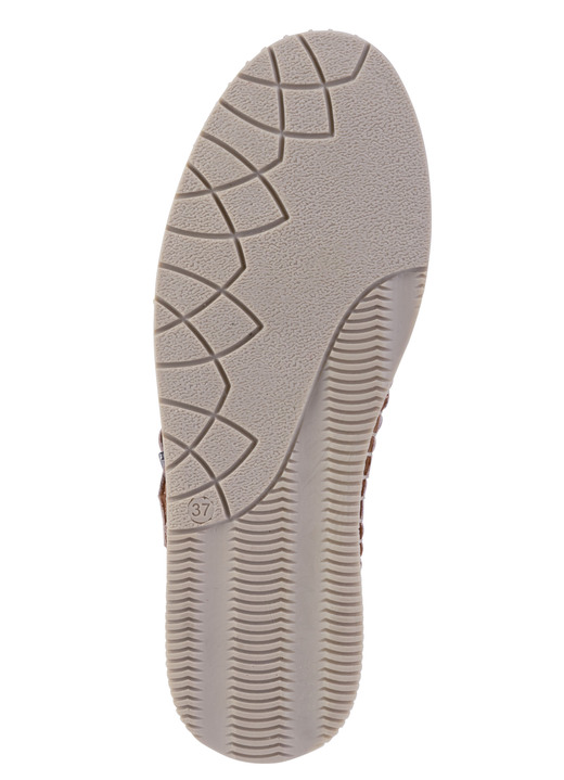 SALE - Gemini Sandale aus weichem Nappaleder mit Zierperforation, in Größe 036 bis 042, in Farbe PUDERROSÉ Ansicht 3