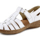 Slipper & Schnürschuhe - ELENA EDEN, sommerliche Damen-Slipper, Weite G, mit Klettspange – Farbe WEISS – Ansicht 1 Slipper & Schnürschuhe - ELENA EDEN, sommerliche Damen-Slipper, Weite G, mit Klettspange, in Größe 036 bis 043, in Farbe JEANS – Farbe WEISS – Ansicht 1