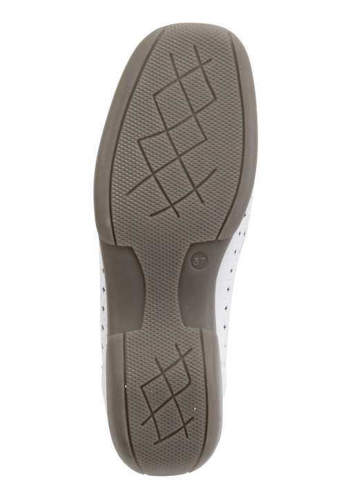 Slipper & Schnürschuhe - ELENA EDEN, sommerliche Damen-Slipper, Weite H, mit herausnehmbarem Fußbett, in Größe 036 bis 042, in Farbe WEISS Ansicht 3