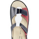 Sandaletten & Pantoletten - ELENA EDEN, bequeme Damen-Sandalen, Weite H, mit herausnehmbarem Fußbett, in Größe 036 bis 043, in Farbe ROT-BLAU-WEISS – Farbe ROT-BLAU-WEISS – Ansicht 2