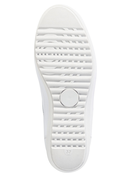 Slipper & Schnürschuhe - ELENA EDEN Slipper mit Zier-Knopf und Elastikeinsatz, in Größe 036 bis 042, in Farbe PERLGRAU Ansicht 3