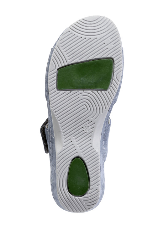 Sandaletten & Pantoletten - Mubb Pantolette mit funkelnden Glitzersteinchen, in Größe 036 bis 042, in Farbe JEANS Ansicht 3