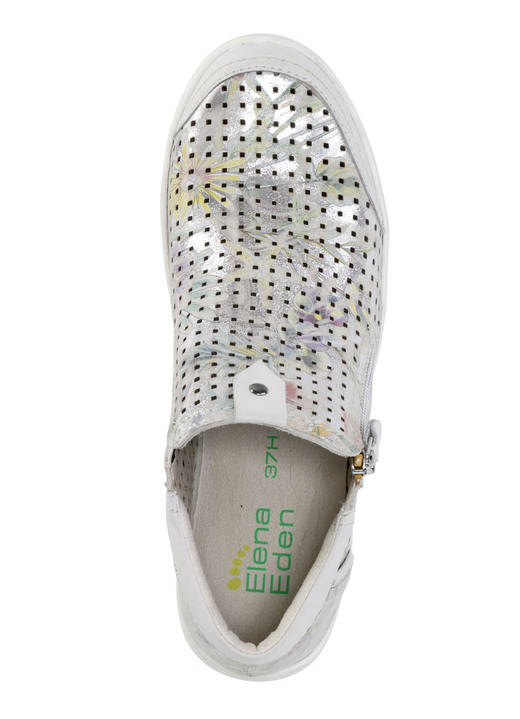 - ELENA EDEN Bootie aus zart schimmerndem Rind-Nubukleder, in Größe 036 bis 042, in Farbe ECRU Ansicht 2