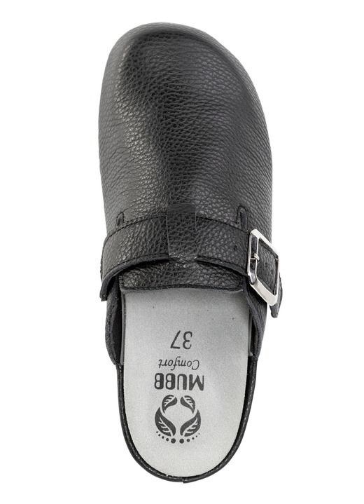 Sandaletten & Pantoletten - Mubb, klassische Damen-Clogs, Wete H, mit herausnehmbarem Fußbett, in Größe 036 bis 042, in Farbe SCHWARZ Ansicht 2