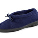 Slipper & Schnürschuhe - Slipper aus elastischem Strickmaterial mit Schnürung, in Größe 036 bis 042, in Farbe MARINE – Farbe MARINE – Ansicht 1