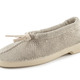 Slipper & Schnürschuhe - Slipper aus elastischem Strickmaterial mit Schnürung – Farbe GOLDBEIGE – Ansicht 1 Slipper & Schnürschuhe - Slipper aus elastischem Strickmaterial mit Schnürung, in Größe 036 bis 042, in Farbe SCHWARZ – Farbe GOLDBEIGE – Ansicht 1