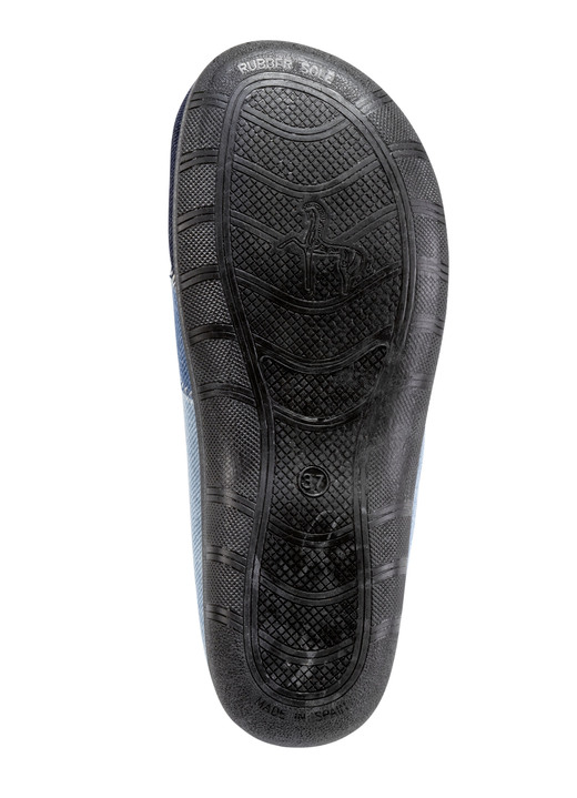 - Laurina Pantoffel aus Baumwoll-Jeansstoff, in Größe 036 bis 042, in Farbe BLAU Ansicht 3