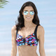 Bikinis - Bikini mit herausnehmbaren Softschalen – Farbe SCHWARZ-BUNT – Ansicht 1 Bikinis - Bikini mit herausnehmbaren Softschalen, in Größe 036 bis 050, in Cup B, in Farbe SCHWARZ-BUNT – Farbe SCHWARZ-BUNT – Ansicht 1