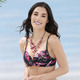 Bikinis - Laurina Bikini mit verschlungenem Oberteil – Farbe SCHWARZ-BUNT – Ansicht 1 Bikinis - Laurina Bikini mit verschlungenem Oberteil, in Größe 036 bis 050, in Cup C, in Farbe SCHWARZ-BUNT – Farbe SCHWARZ-BUNT – Ansicht 1