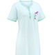 Kurzarm - Zweierpack Nachthemden, Knielang mit Knopfleiste und kurzen Ärmeln, in Größe 036 bis 054, in Farbe 1X AQUA, 1X AQUA-PFLAUME – Farbe 1X AQUA, 1X AQUA-PFLAUME – Ansicht 2