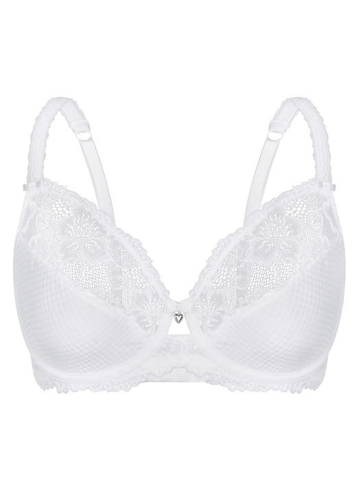 Bügel-BH - Sassa Bügel-BH mit elastischer Spitze, in Größe 075 bis 095, in Cup B, in Farbe NOUGAT Ansicht 5