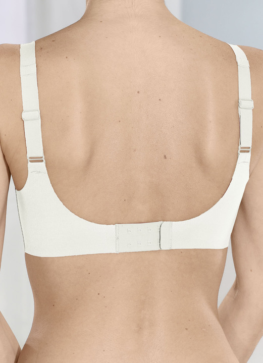 - Sloggi ZERO Feel BH mit extraflachen Abschlüssen, in Größe L bis XL, in Farbe ECRU Ansicht 3