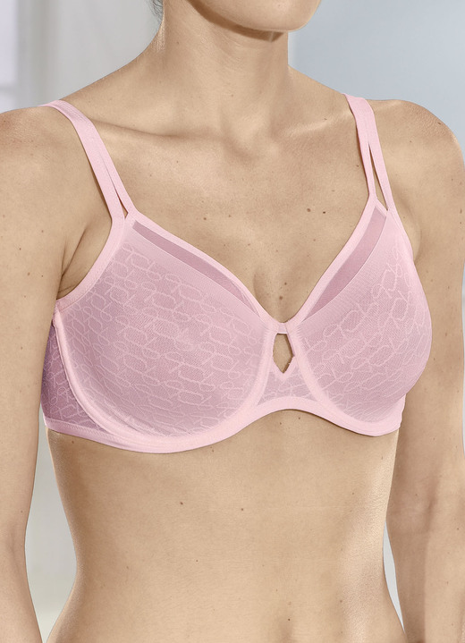 Bügel-BH - Triumph Signature Sheer-Minimizer-Bügel-BH mit vorgeformten Cups, in Größe 070 bis 095, in Cup H, in Farbe ECRU Ansicht 6