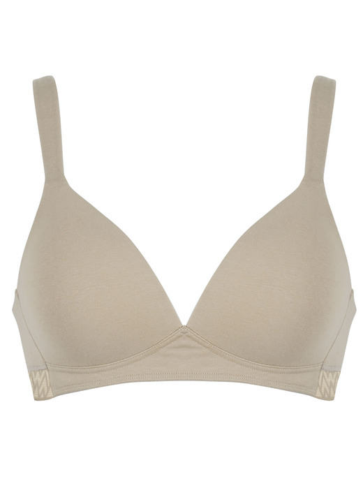 Soft-BH - Naturana BH mit weich gepolsterten Cups, in Größe 075 bis 095, in Cup C, in Farbe PUDER Ansicht 1