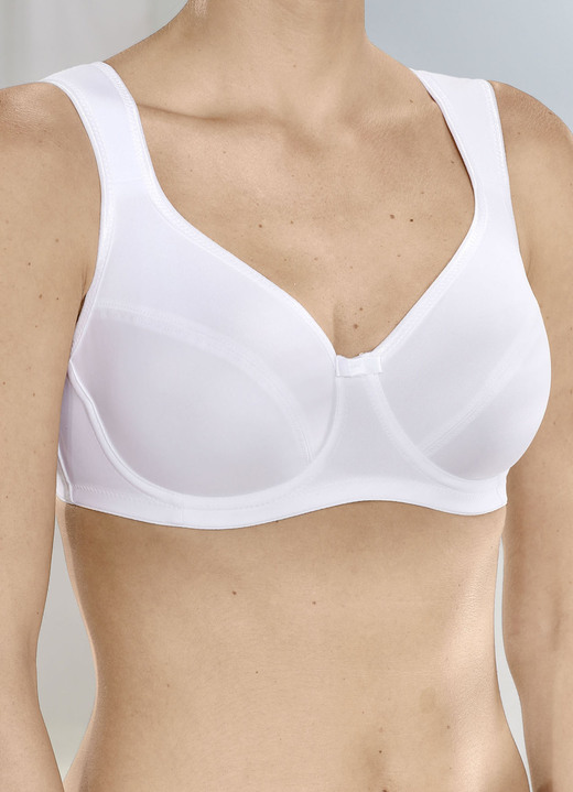 - Miss Mary Bügel-BH mit atmungsaktiven Cups, in Größe 075 bis 105, in Cup B, in Farbe WEISS Ansicht 3