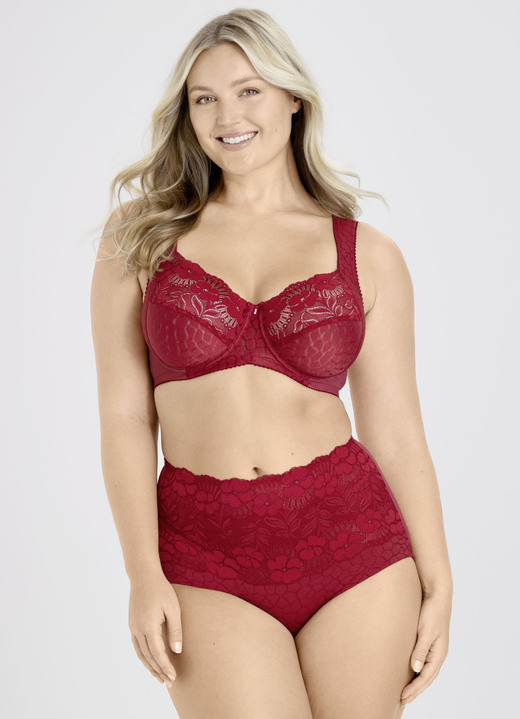 Slips - Miss Mary Miederslip mit unterlegter Elastikspitze im Vorderteil Ansicht 6 Slips - Miss Mary Miederslip mit unterlegter Elastikspitze im Vorderteil, in Größe 038 bis 056, in Farbe WEISS Ansicht 6