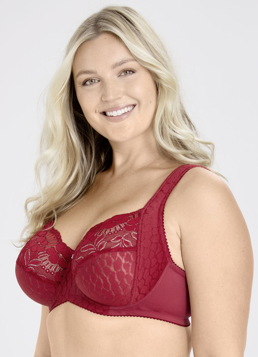 Bügel-BH - Miss Mary Bügel-BH mit strukturiertem Vorderteil, in Größe 075 bis 110, in Cup D, in Farbe WEISS Ansicht 13