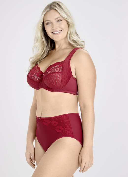 Bügel-BH - Miss Mary Bügel-BH mit strukturiertem Vorderteil, in Größe 075 bis 110, in Cup F, in Farbe FLIEDER Ansicht 23