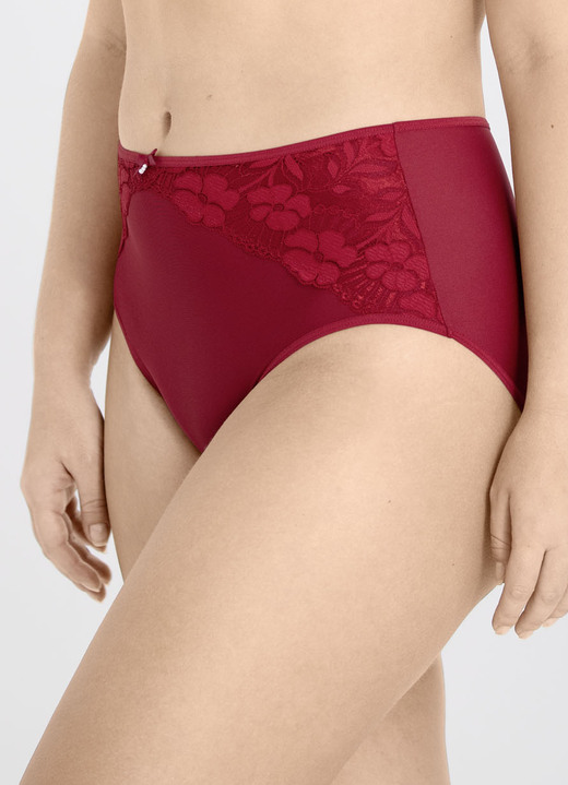 Slips - Miss Mary Miederslip mit unterlegter Elastikspitze im Vorderteil Ansicht 7 Slips - Miss Mary Miederslip mit unterlegter Elastikspitze im Vorderteil, in Größe 038 bis 056, in Farbe WEISS Ansicht 7