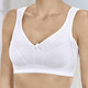 Soft-BH - Hautsympathischer BH mit hohem Baumwollanteil – Farbe WEISS – Ansicht 1 Soft-BH - Hautsympathischer BH mit hohem Baumwollanteil, in Größe 080 bis 115, in Cup E, in Farbe WEISS – Farbe WEISS – Ansicht 1
