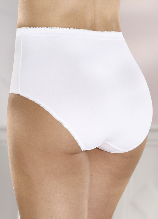 - Fünferpack Slips mit Druckmotiv, in Größe 038 bis 056, in Farbe WEISS Ansicht 2