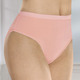 Slips - Fünferpack Slips mit glänzenden Abschlüssen – Farbe 5X APRICOT – Ansicht 2 Slips - Fünferpack Slips mit glänzenden Abschlüssen, in Größe 036 bis 052, in Farbe 3X SCHWARZ, 2X WEISS – Farbe 5X APRICOT – Ansicht 2