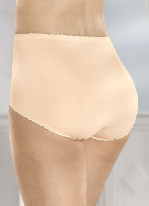 - Speidel Dreierpack Slips mit elastischen Abschlüssen, in Größe L bis XL, in Farbe PUDER Ansicht 2