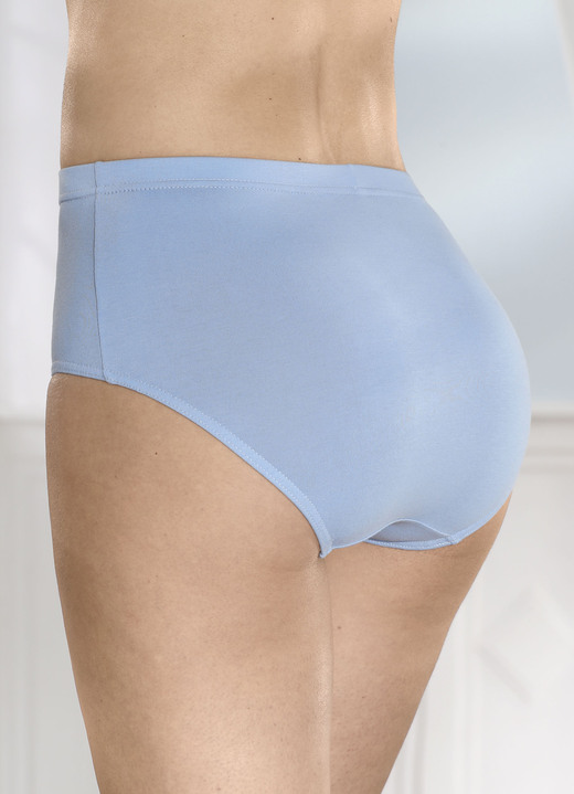 Slips - Viererpack Slips mit Gummizug im Bund Ansicht 1 Slips - Viererpack Slips mit Gummizug im Bund, in Größe 038 bis 054, in Farbe BLEU Ansicht 1