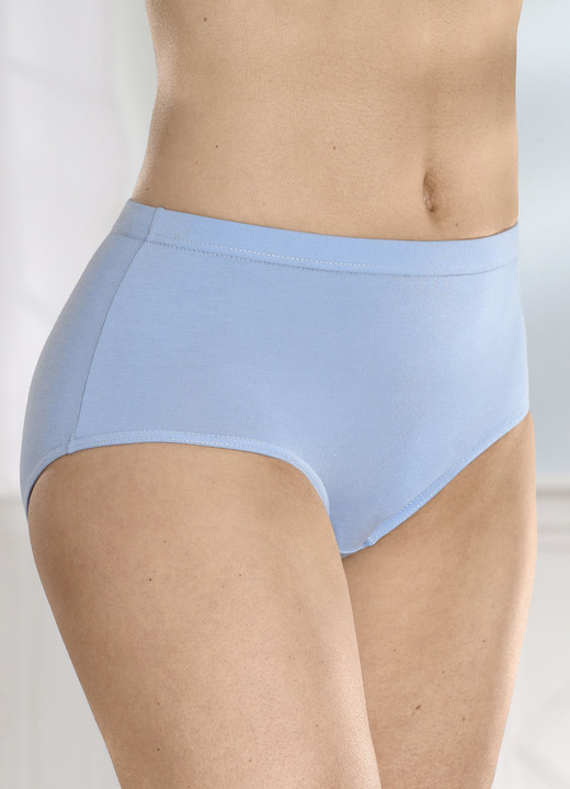 Slips - Viererpack Slips mit Gummizug im Bund Ansicht 2 Slips - Viererpack Slips mit Gummizug im Bund, in Größe 038 bis 054, in Farbe BLEU Ansicht 2