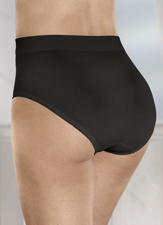 Slips - Dreierpack Slips mit bequemem Weichbund, in Größe L (44/46) bis XXL (52/54), in Farbe WEISS Ansicht 3