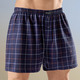 Pants & Boxershorts - Viererpack Boxershorts mit knöpfbarem Eingriff, in Größe 005 bis 014, in Farbe 2X MARINE GESTREIFT, 2X MARINE KARIERT – Farbe 2X MARINE GESTREIFT, 2X MARINE KARIERT – Ansicht 2