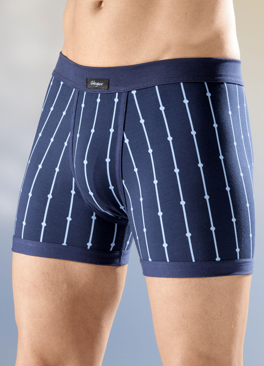 - Viererpack Unterhosen mit Softbund, in Größe 005 bis 011, in Farbe 2X MARINE-BLAU, 2X GRÜN-GRAU