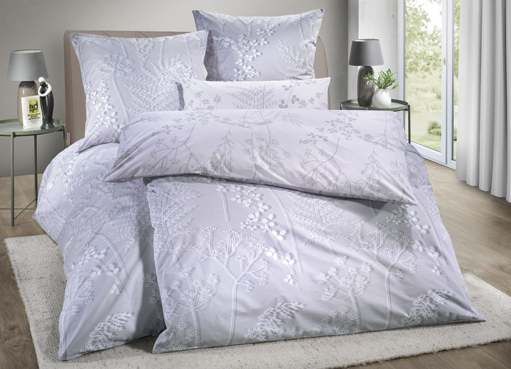 Bettwäschegarnituren - Wendebettwäsche-Garnitur aus 100% Baumwolle, in Größe 111 (40/80 cm + 135/200 cm) bis 115 (80/80 cm + 155/220 cm), in Farbe BEIGE Ansicht 6