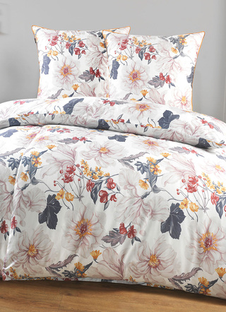 - Digitalbedruckte Bettwäsche-Garnitur von Irisette, in Größe 112 (80/80 cm + 135/200 cm) bis 115 (80/80 cm + 155/220 cm), in Farbe CREME