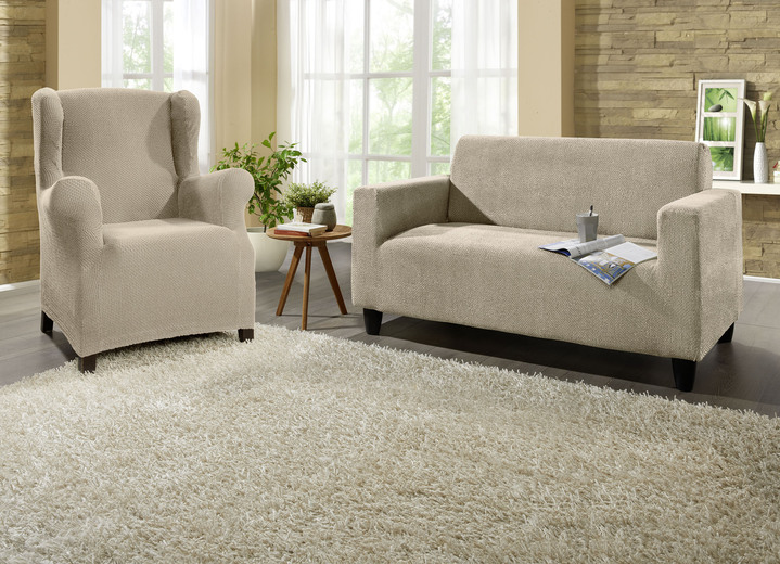 Sessel- & Sofaüberwürfe - Multi-elastische Stretchbezüge Ansicht 13 Sessel- & Sofaüberwürfe - Multi-elastische Stretchbezüge, in Größe 101 (Sesselbezug) bis 113 (Ohrensessel-Bezug), in Farbe GRÜN Ansicht 13