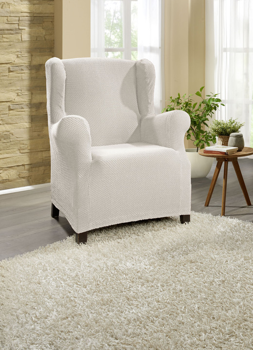 Sessel- & Sofaüberwürfe - Multi-elastische Stretchbezüge Ansicht 26 Sessel- & Sofaüberwürfe - Multi-elastische Stretchbezüge, in Größe 101 (Sesselbezug) bis 113 (Ohrensessel-Bezug), in Farbe GRÜN Ansicht 26
