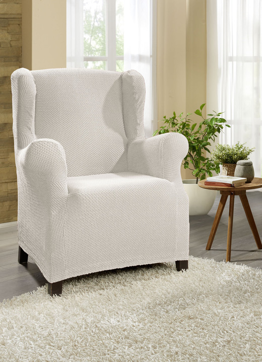 Sessel- & Sofaüberwürfe - Multi-elastische Stretchbezüge Ansicht 2 Sessel- & Sofaüberwürfe - Multi-elastische Stretchbezüge, in Größe 101 (Sesselbezug) bis 113 (Ohrensessel-Bezug), in Farbe GRÜN Ansicht 2
