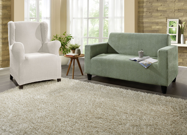 Sessel- & Sofaüberwürfe - Multi-elastische Stretchbezüge Ansicht 27 Sessel- & Sofaüberwürfe - Multi-elastische Stretchbezüge, in Größe 101 (Sesselbezug) bis 113 (Ohrensessel-Bezug), in Farbe GRÜN Ansicht 27