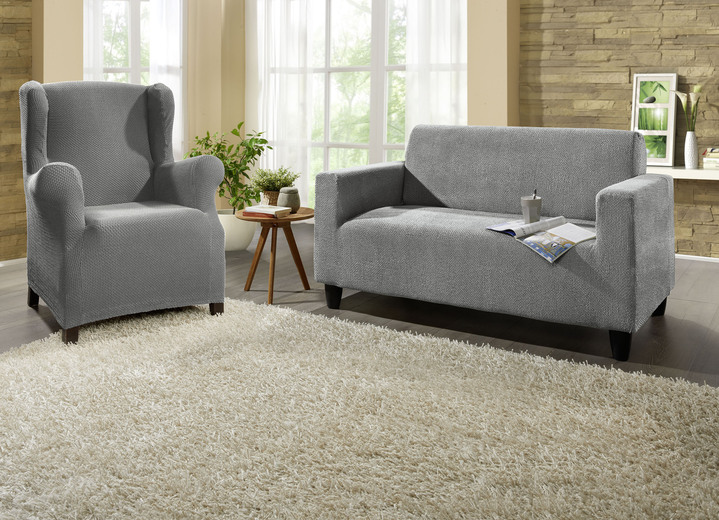 Sessel- & Sofaüberwürfe - Multi-elastische Stretchbezüge Ansicht 9 Sessel- & Sofaüberwürfe - Multi-elastische Stretchbezüge, in Größe 101 (Sesselbezug) bis 113 (Ohrensessel-Bezug), in Farbe GRÜN Ansicht 9