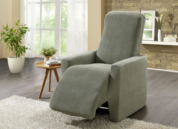 Sessel- & Sofaüberwürfe - Multi-elastische Stretchbezüge Ansicht 17 Sessel- & Sofaüberwürfe - Multi-elastische Stretchbezüge, in Größe 101 (Sesselbezug) bis 113 (Ohrensessel-Bezug), in Farbe GRÜN Ansicht 17