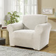 Sessel- & Sofaüberwürfe - Multi-elastische Stretchbezüge – Farbe CREME – Ansicht 8 Sessel- & Sofaüberwürfe - Multi-elastische Stretchbezüge, in Größe 101 (Sesselbezug) bis 113 (Ohrensessel-Bezug), in Farbe GRÜN – Farbe CREME – Ansicht 8