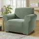 Sessel- & Sofaüberwürfe - Multi-elastische Stretchbezüge – Farbe GRÜN – Ansicht 4 Sessel- & Sofaüberwürfe - Multi-elastische Stretchbezüge, in Größe 101 (Sesselbezug) bis 113 (Ohrensessel-Bezug), in Farbe GRÜN – Farbe GRÜN – Ansicht 4