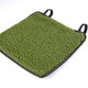 - Aufrollbares Schurwoll-Sitzkissen, in Farbe GRÜN – Farbe GRÜN – Ansicht 2