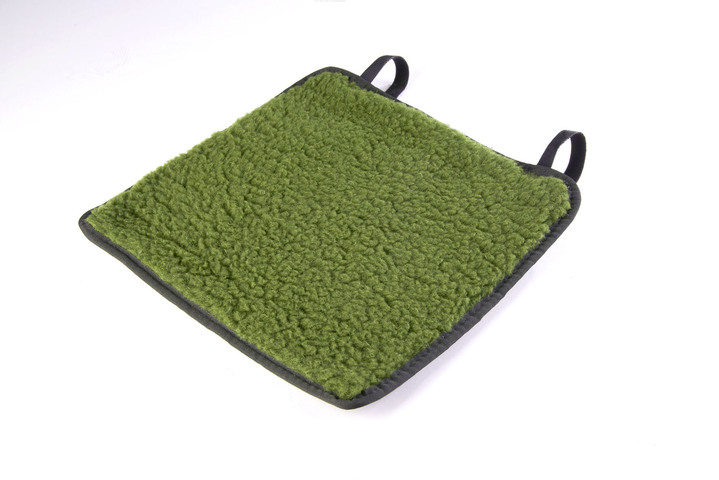 - Aufrollbares Schurwoll-Sitzkissen, in Farbe GRÜN Ansicht 2